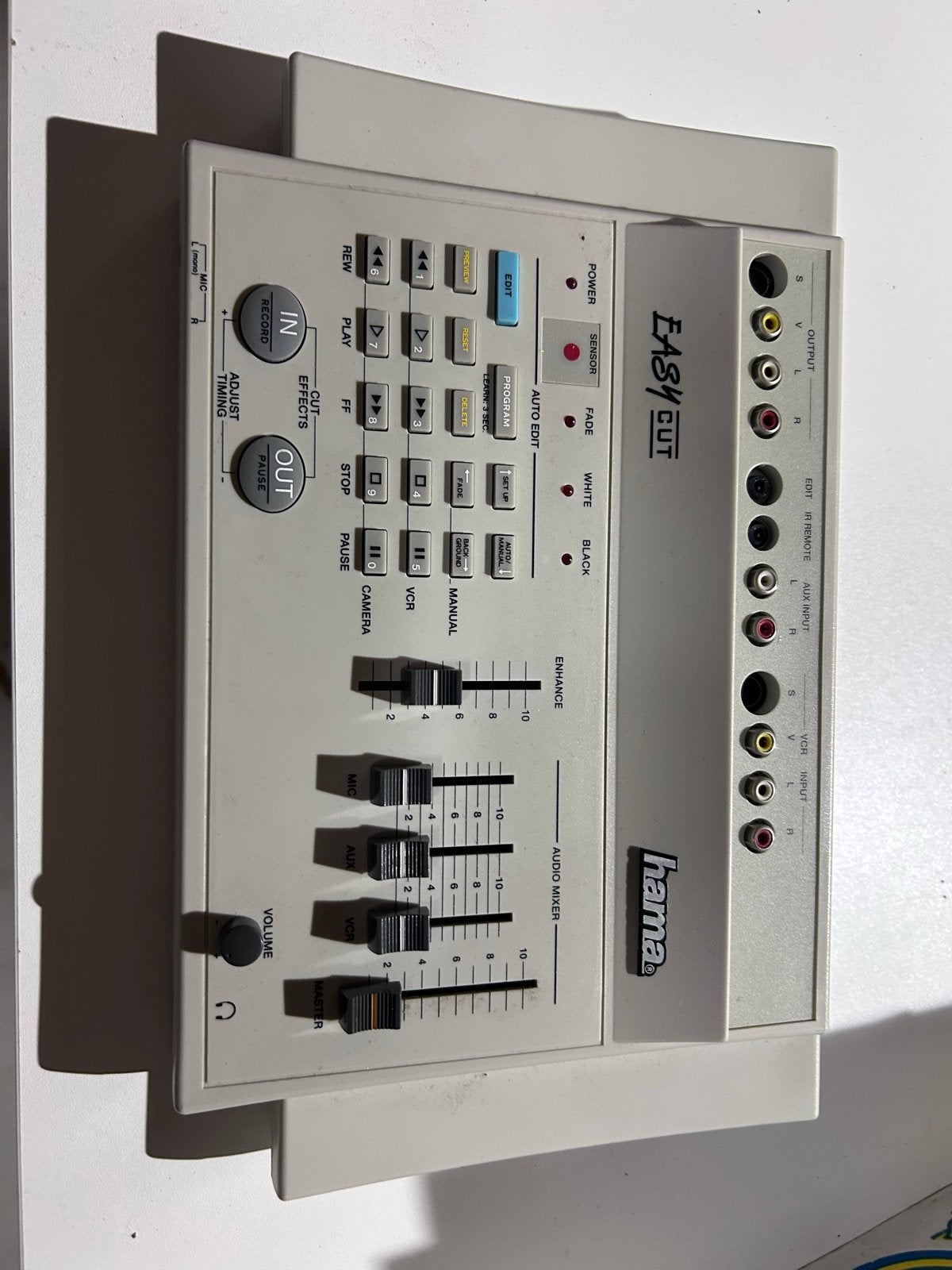 Hama Easy Cut Video Audio Mixer - Vintage Videobewerker, Ophalen of Verzenden, Gebruikt, Video