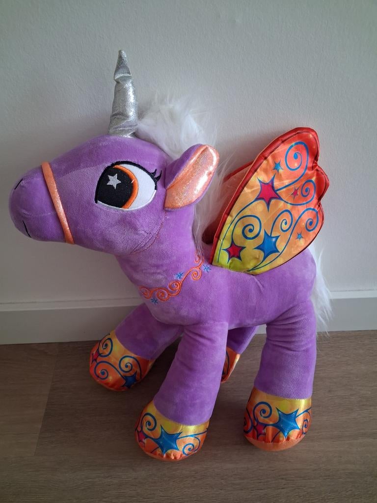 Knuffel eenhoorn unicorn paars groot 45 cm Paws L509, Ophalen of Verzenden, Zo goed als nieuw