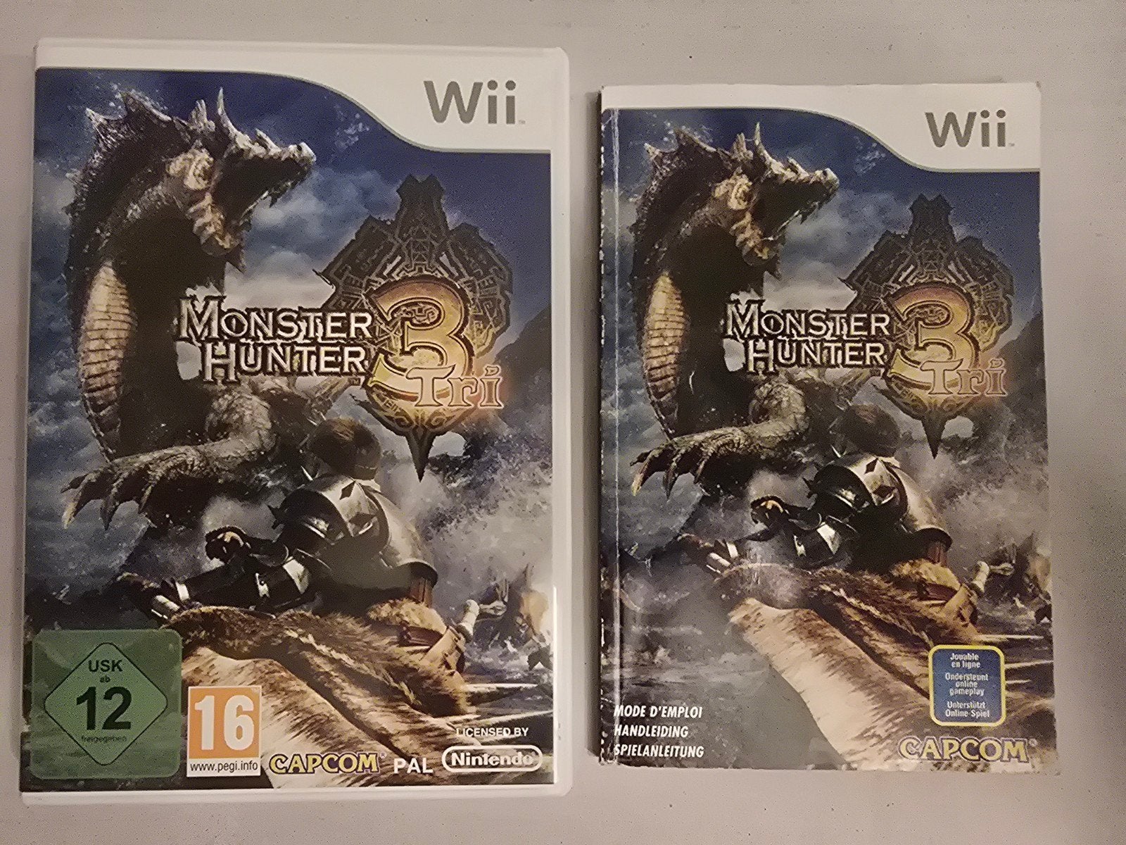 Monster Hunter Tri - Nintendo Wii (Compleet met boekje), Online, 1 speler, Ophalen of Verzenden, Zo goed als nieuw