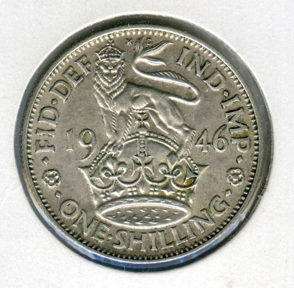 Groot-Brittannië 1 Shilling 1946 Engels, Ophalen of Verzenden, Overige landen, Zilver