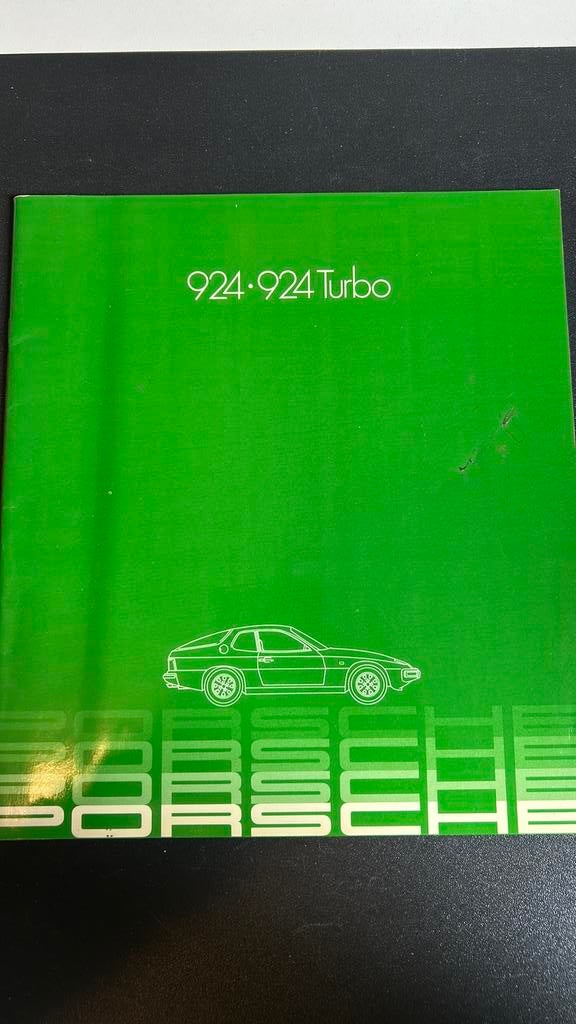 Porsche 924 / Turbo folder origineel, Ophalen of Verzenden, Zo goed als nieuw, Porsche