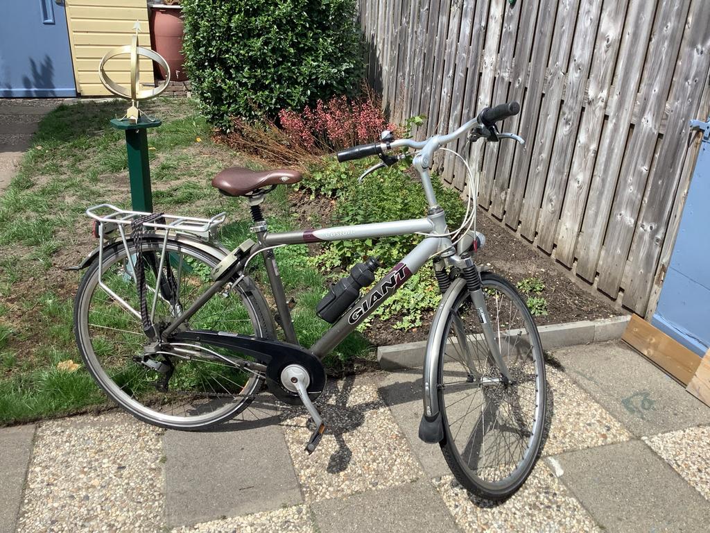 Giant Custom herenfiets, Ophalen, Gebruikt, Velgrem, Versnellingen