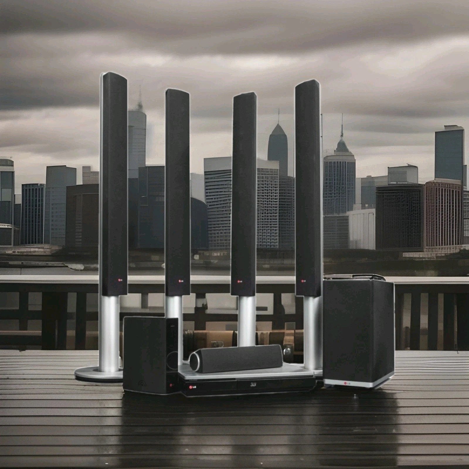 LG 3D Blu-ray/DVD Home Cinema Systeem met draadloze speakers, Ophalen of Verzenden