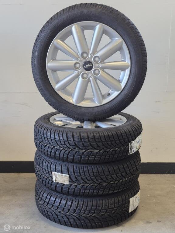 Set wielen Mini F55/F56 ('14-'24) 6855117, 16 inch, 175 mm, Banden en Velgen, Nieuw