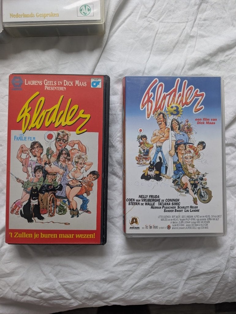 Flodder VHS-collectie: Flodder en Flodder 3, Boxset, Gebruikt, Komedie, Vanaf 12 jaar