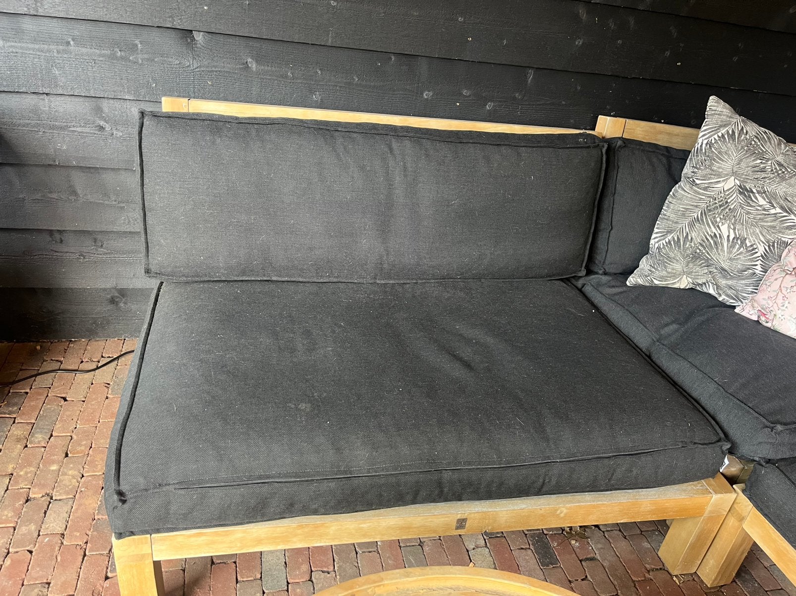 Palletkussens voor tuinbank, Ophalen, Gebruikt, Hout