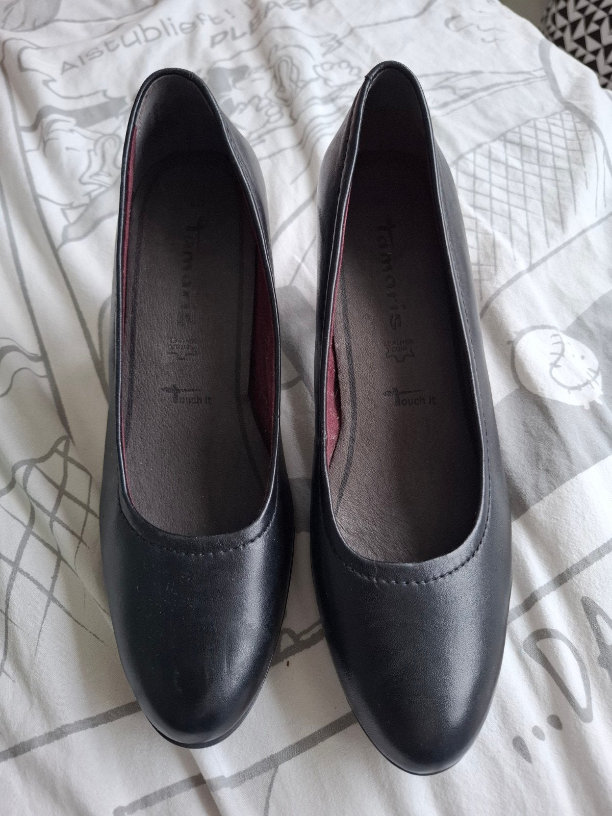 Mooi zwarte schoentjes. Maat 40. Tamaris., Tamaris, Zwart, Overige typen, Ophalen of Verzenden