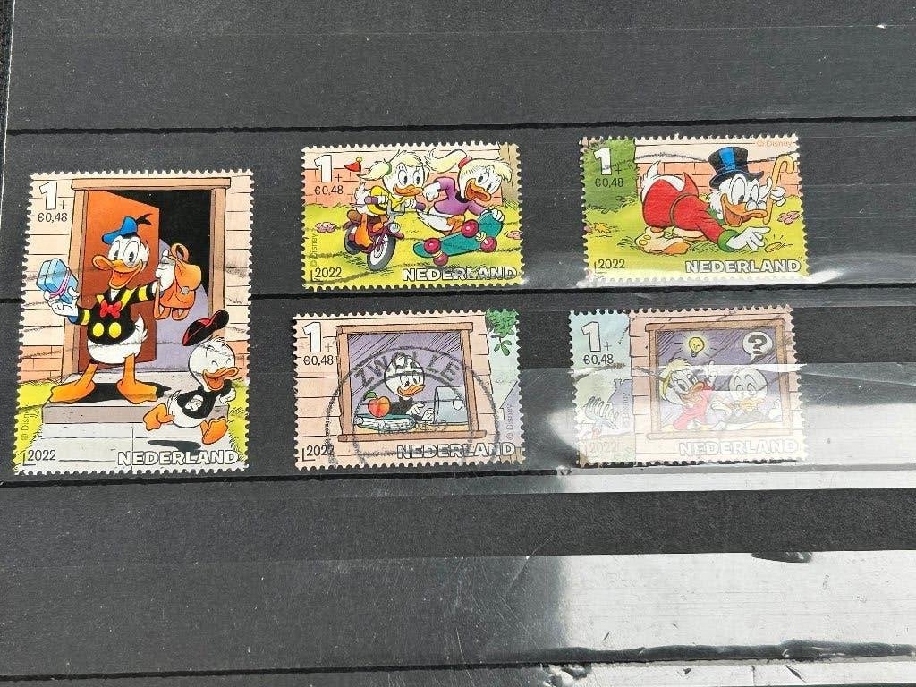 Nederland 2022. Complete serie Kinderzegels. Donald Duck., Ophalen of Verzenden, Na 1940, Gestempeld