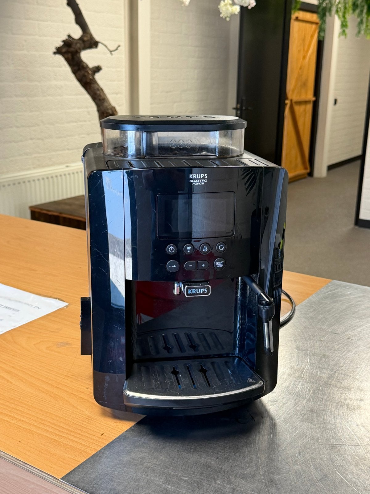Krups Quattro Force volautomatische koffie espresso, Ophalen, Afneembaar waterreservoir, Gebruikt, Espresso apparaat
