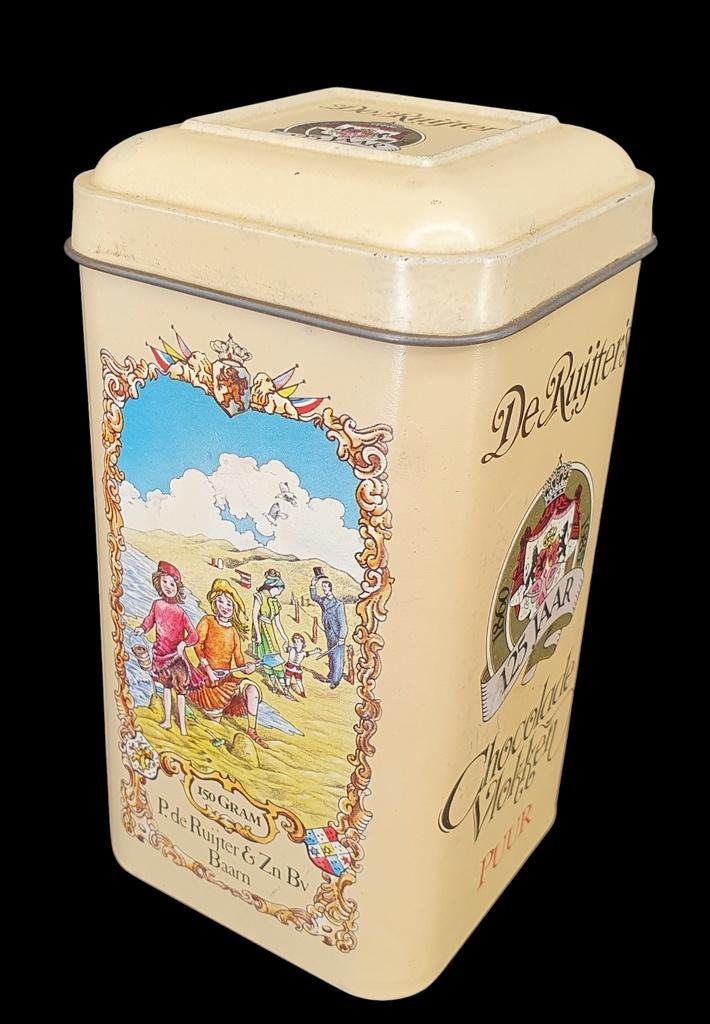 1963 De ruijter chocolade vlokken de ruijter's 1985 125 jaar, Ophalen of Verzenden, Gebruikt, Overige