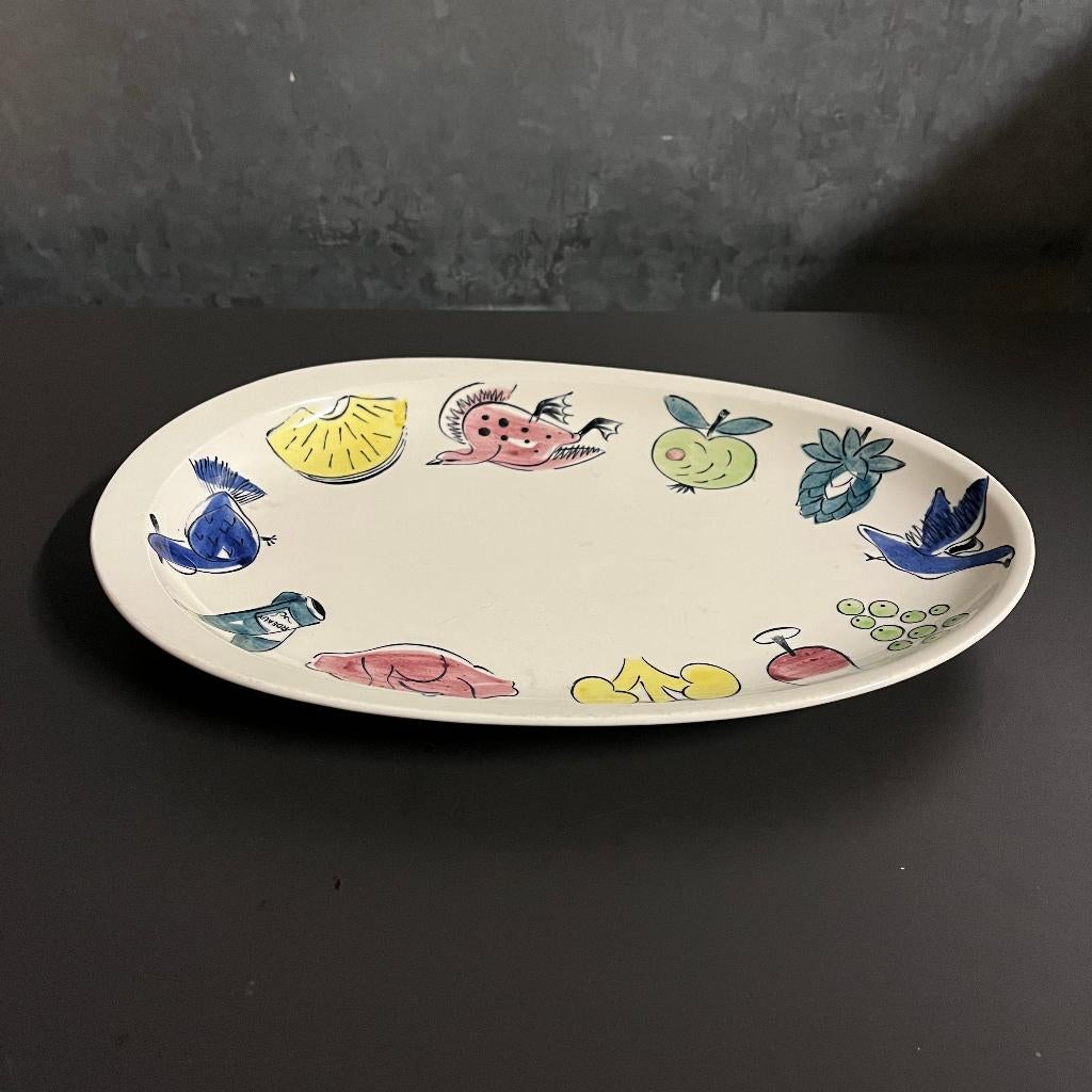 Petrus Regout Culinaire schaal keramiek jaren 50 60, Antiek en Kunst, Antiek | Keramiek en Aardewerk, Ophalen of Verzenden