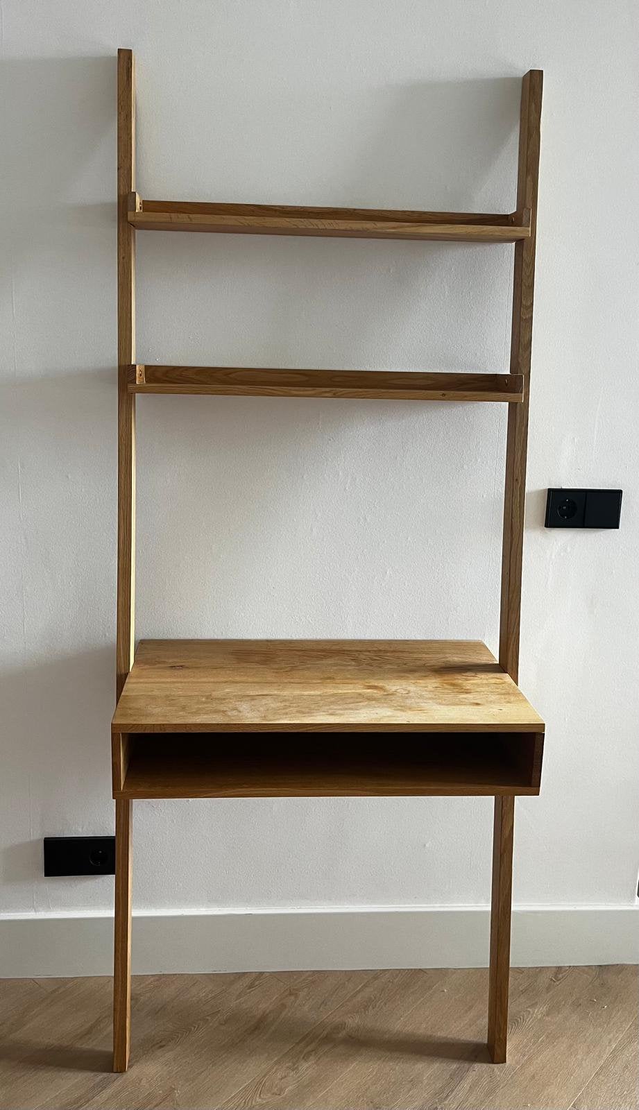 Makeup tafel hout inclusief spiegel met lampjes, Ophalen, Gebruikt