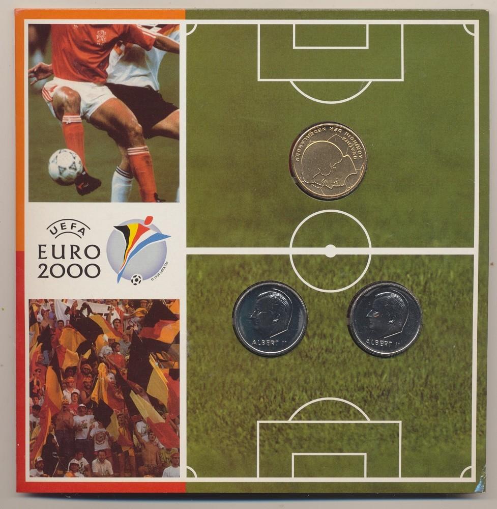 (24) Officiële muntenset 2000 Nederland-België, Verzenden, Koningin Beatrix, Euro's