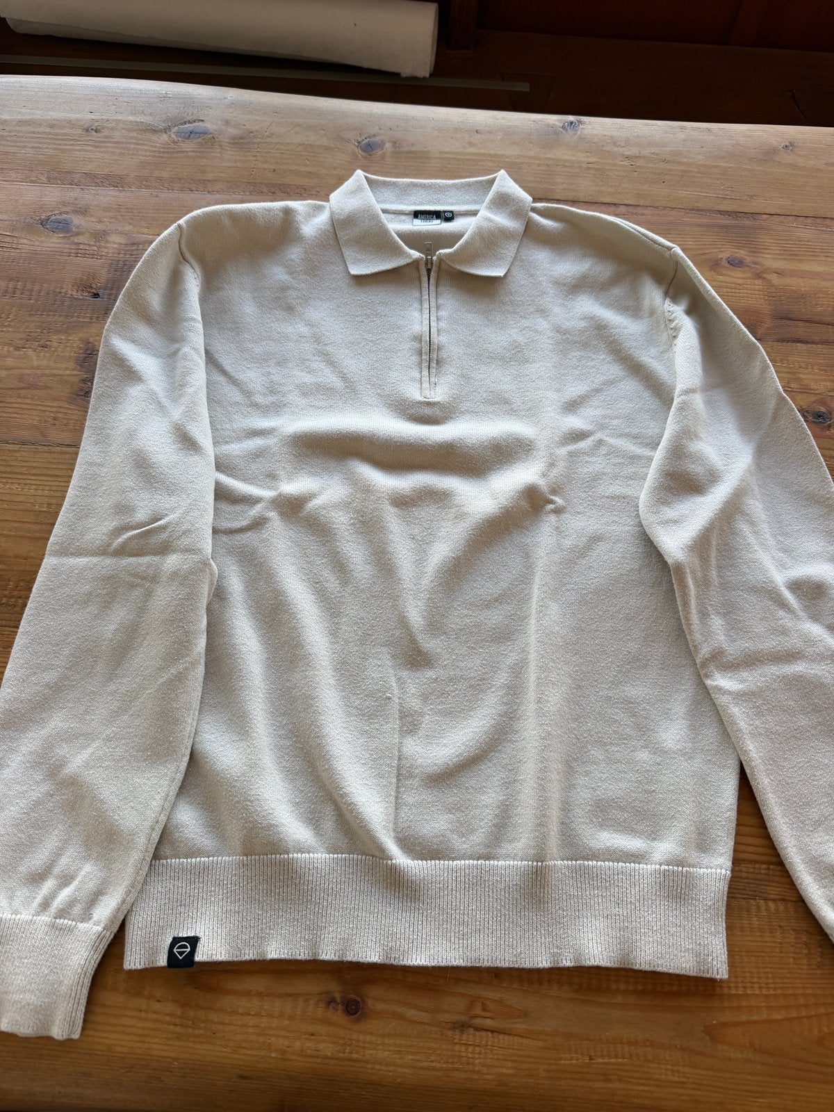 Trui met rits America Today maat s, Ophalen of Verzenden, Zo goed als nieuw, Maat 46 (S) of kleiner, Beige