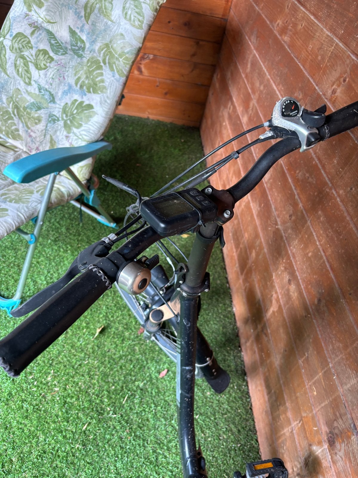 Compacte opvouwbare elektrische fiets met versnellingen, Fietsen en Brommers, Fietsen | Dames | Damesfietsen, Gebruikt, Velgrem