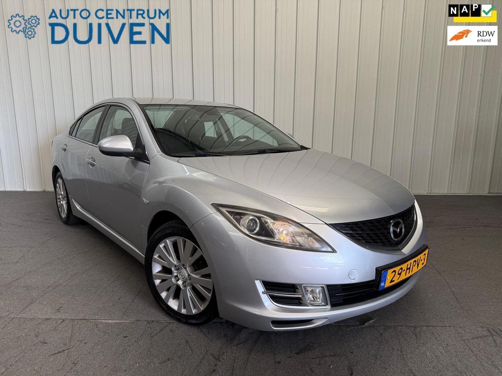Mazda 6 1.8 | Nieuw APK | Airco | Trekhaak, Gebruikt, Zwart, 4 cilinders, Origineel Nederlands