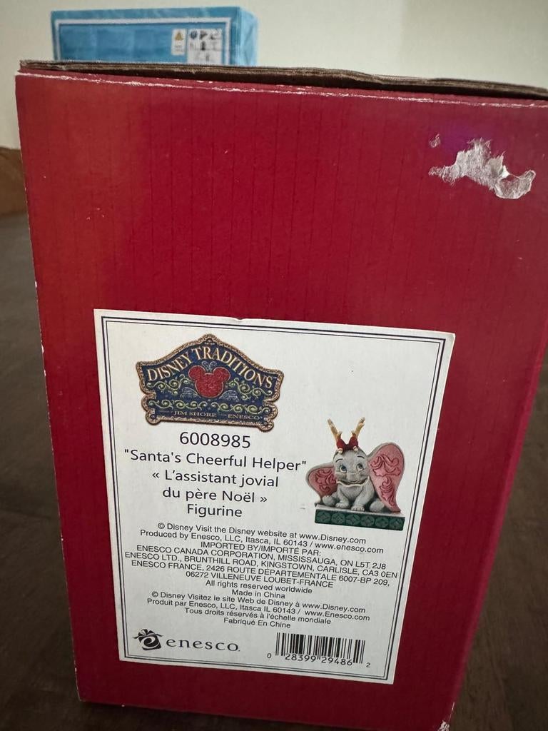 Disney santa's cheerful helper te koop, Ophalen, Bambi of Dumbo, Zo goed als nieuw, Beeldje of Figuurtje