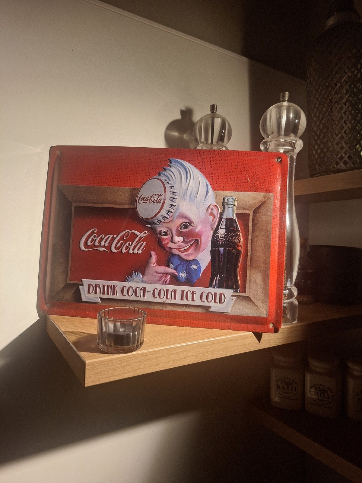Uniek Coca-Cola Reclamebord - 125 Jaar Jubileum, Ophalen of Verzenden, Zo goed als nieuw, Reclamebord