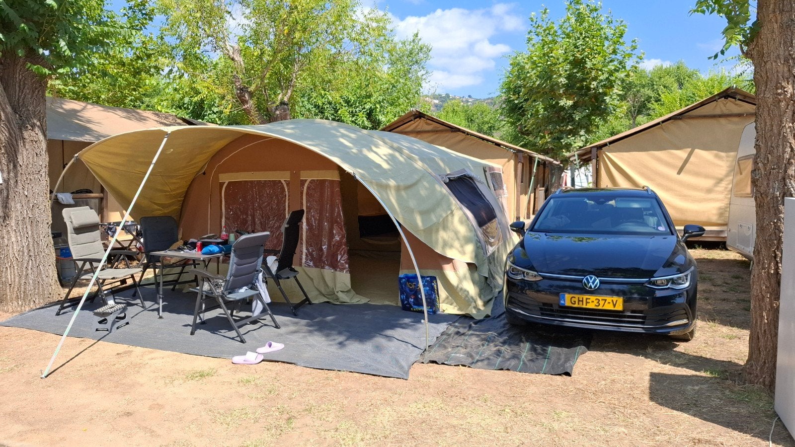 Vouwwagen Raclet Safari 2013 - 6-8 persoons, Ophalen, Meerkleurig, Raclet, Aanwezig