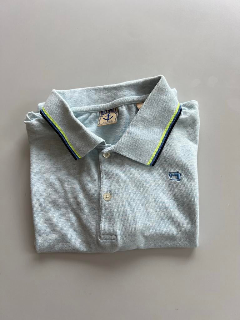 Heren polo van Scotch & Soda, maat 16, als nieuw, Ophalen of Verzenden, Zo goed als nieuw, Maat 48/50 (M), Blauw