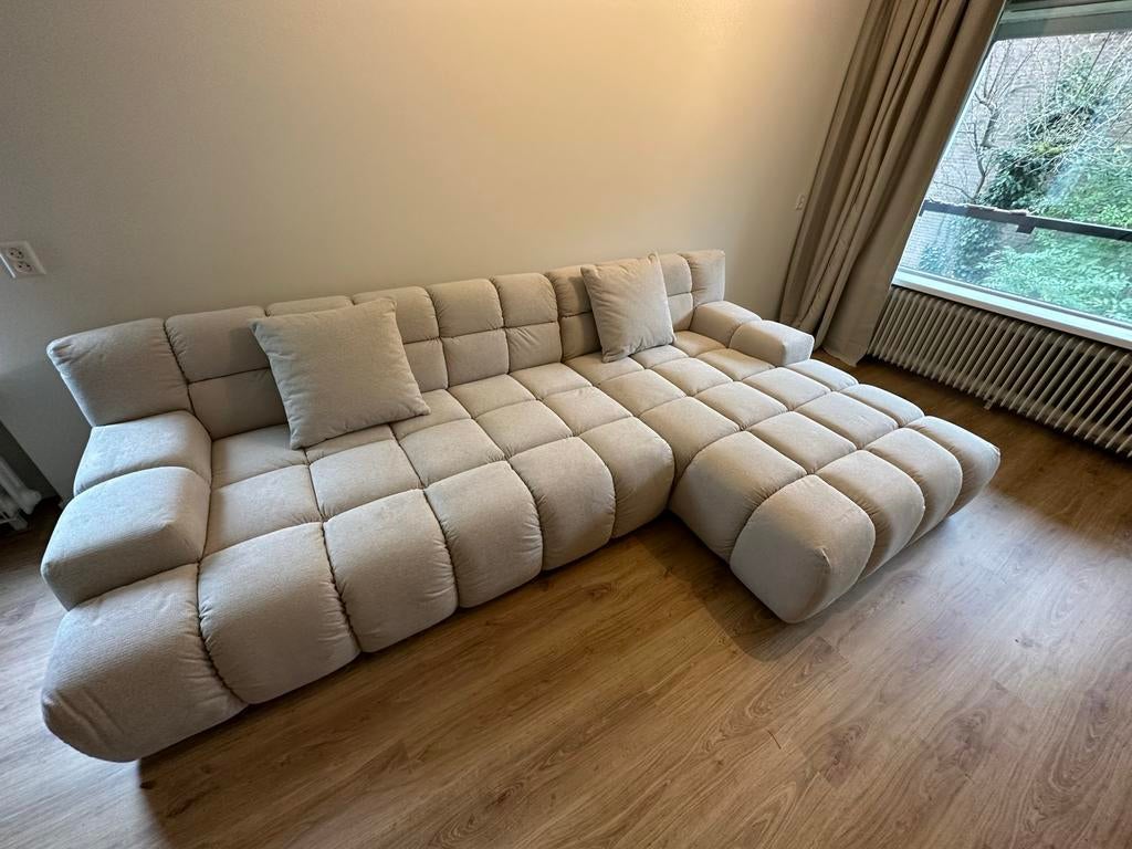 Zitmaxx Trentino lounge bank extra diep 2,5 + longchair, Huis en Inrichting, Banken | Complete zithoeken, Ophalen, Zo goed als nieuw