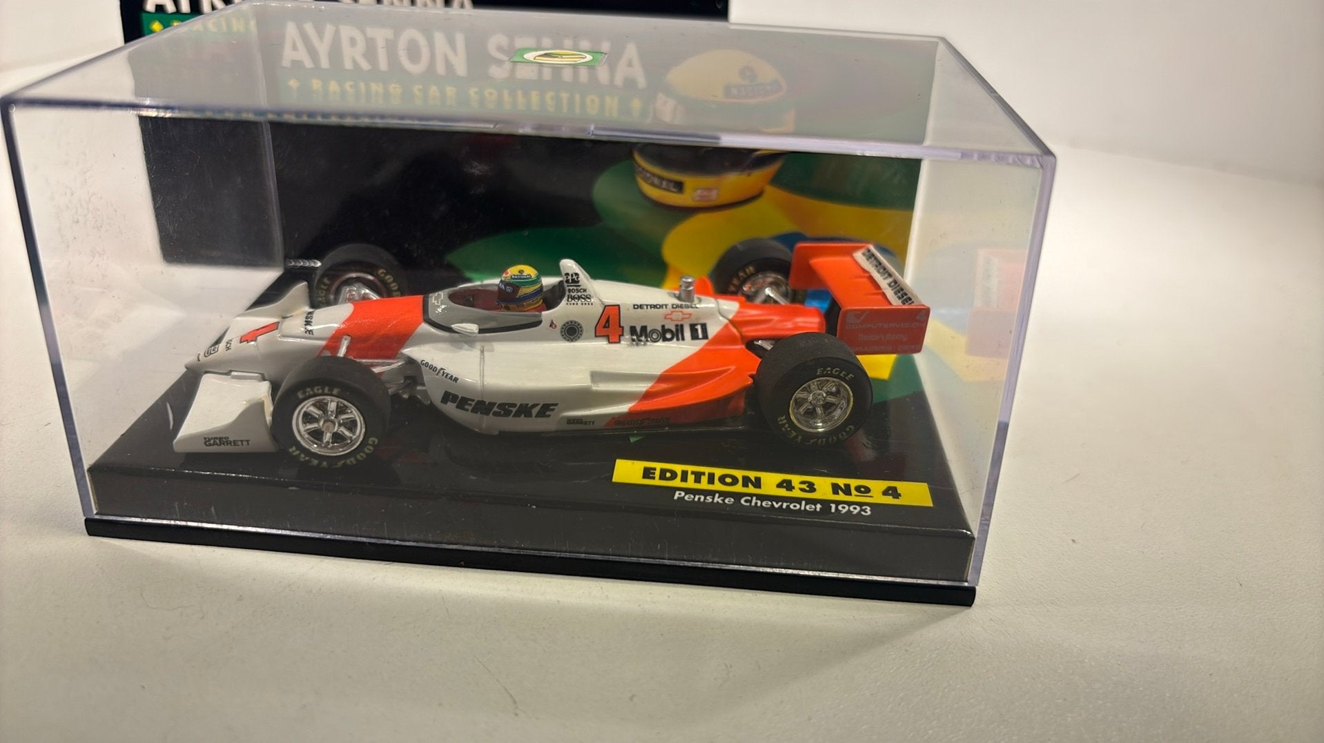 F1 penske Chevrolet ayrton senna 1993 minichamps 1.43, Auto, Ophalen of Verzenden, MiniChamps, A