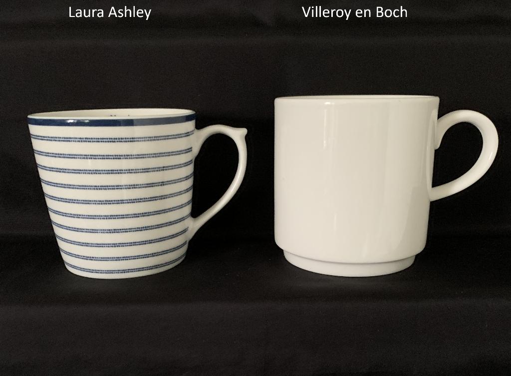 Laura Ashley + Villeroy en Boch mok, mokken, bekers met oor, Overige typen, Ophalen of Verzenden, Zo goed als nieuw, Overige stijlen