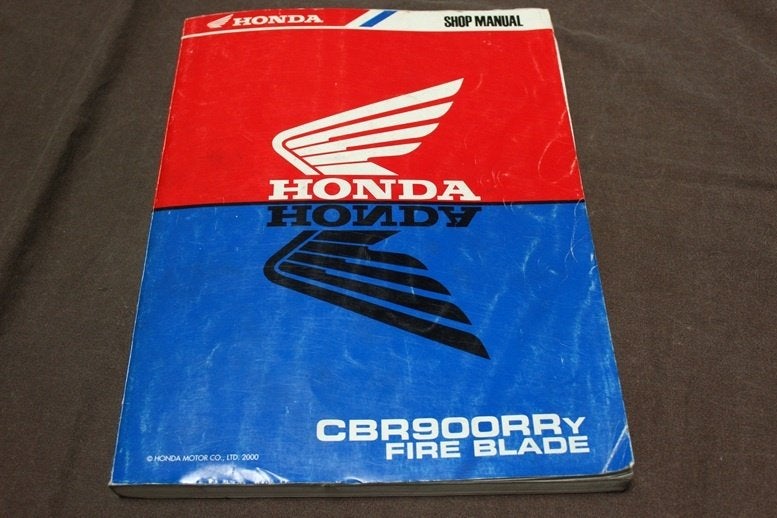 Honda CBR900RR Fireblade 2000 motorcycle shop manual CBR900, Ophalen of Verzenden, Honda