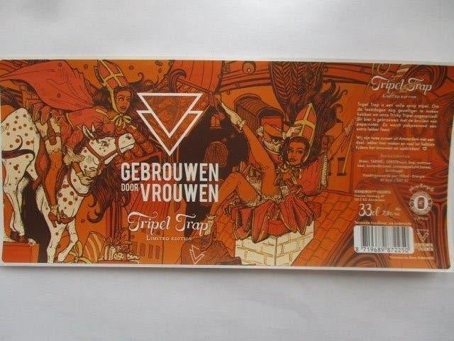 bieretiket Nederland 19-7 (1S)gebr door vrouwen, Ophalen of Verzenden, Nieuw, Overige typen, Overige merken