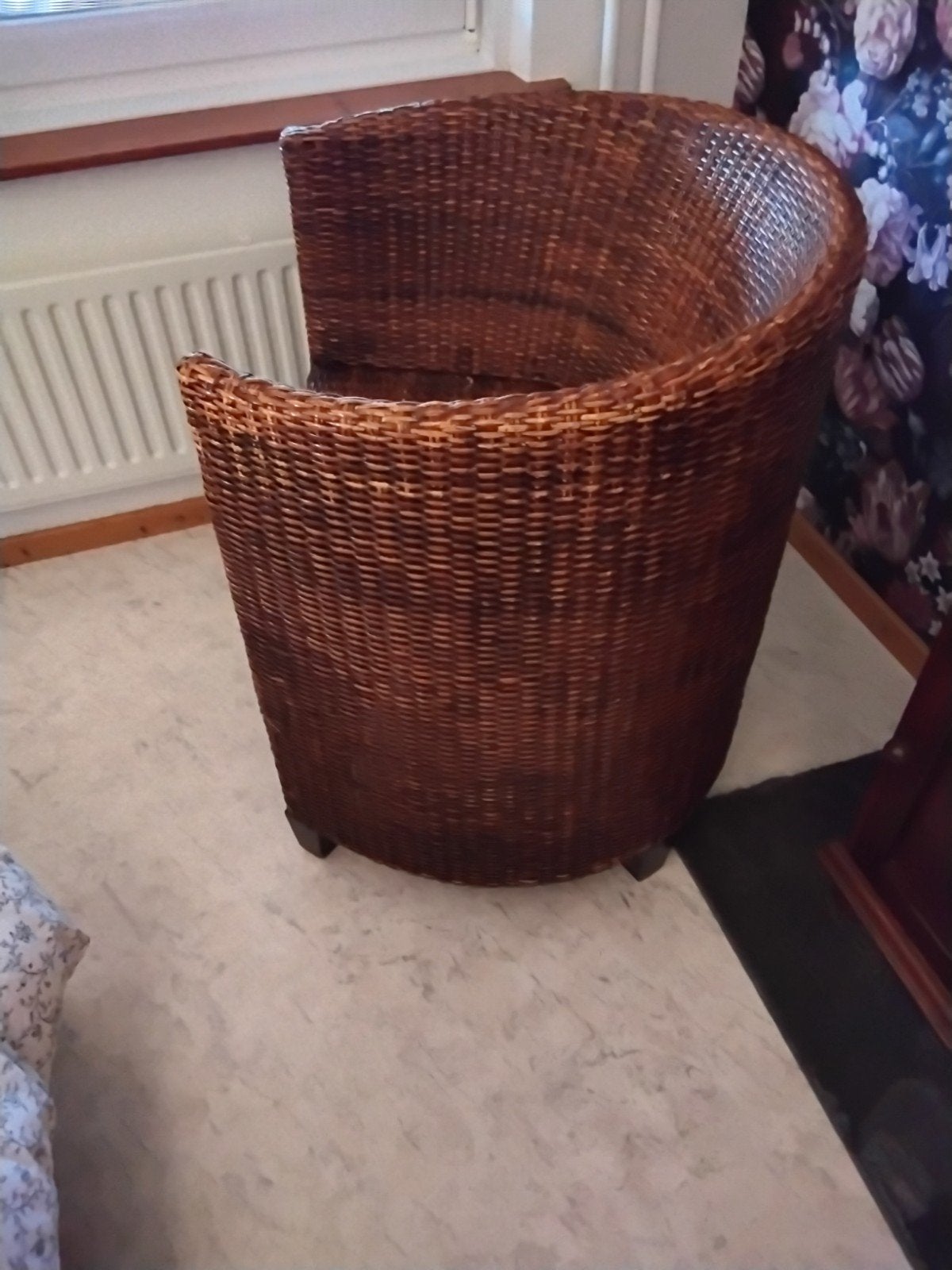 rotan stoel, Ophalen, Gebruikt, Rond, Riet