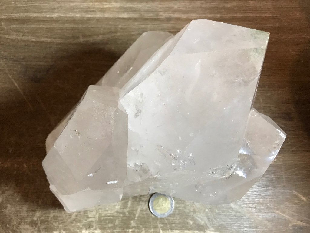 Bergkristal cluster groot formaat (28) van maar liefst 5 kg, Ophalen of Verzenden, Mineraal