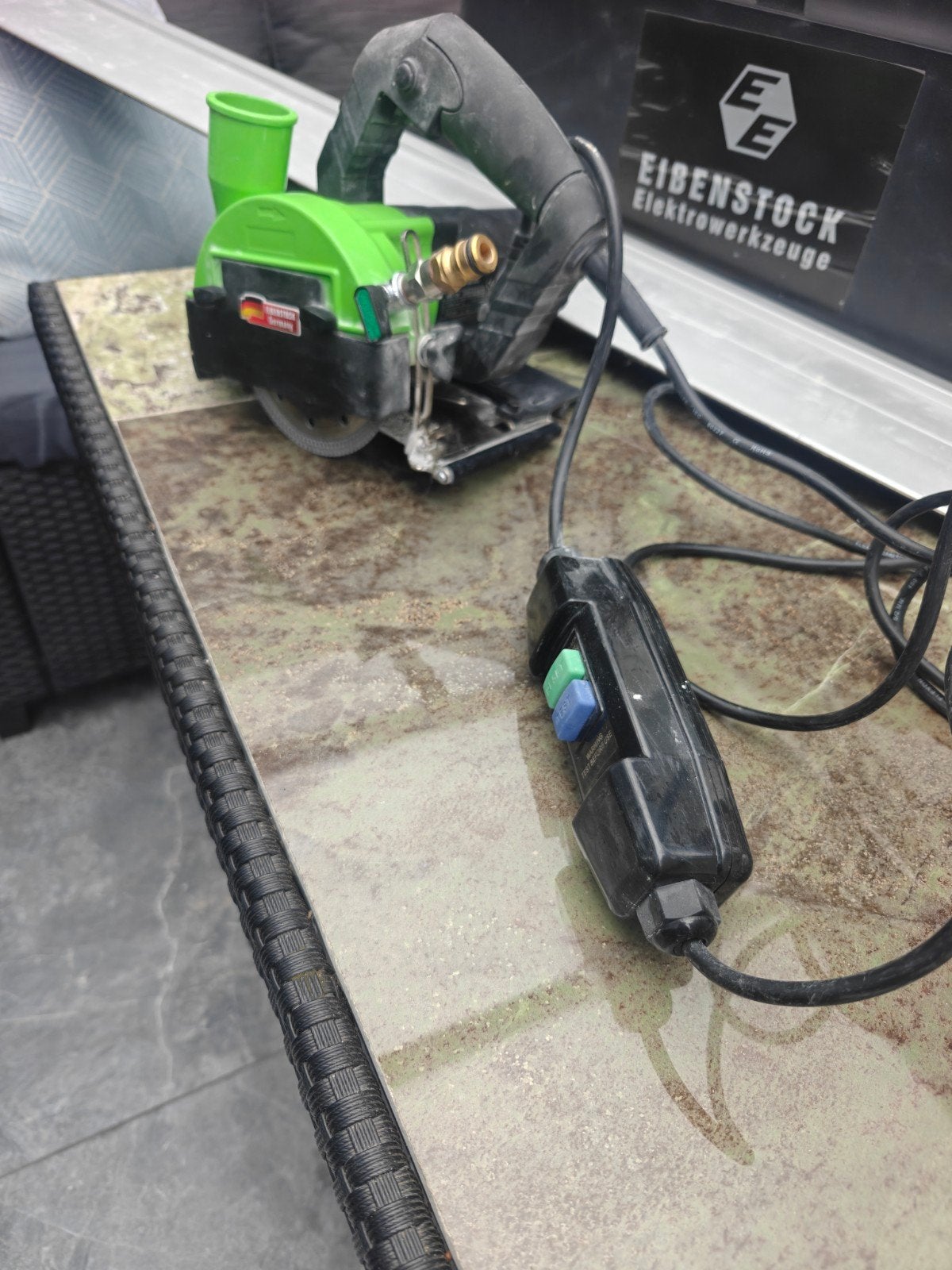 Eibenstock Tegelzaag - Zo goed als nieuw, Ophalen, Minder dan 30 mm, Overige typen, 600 tot 1200 watt