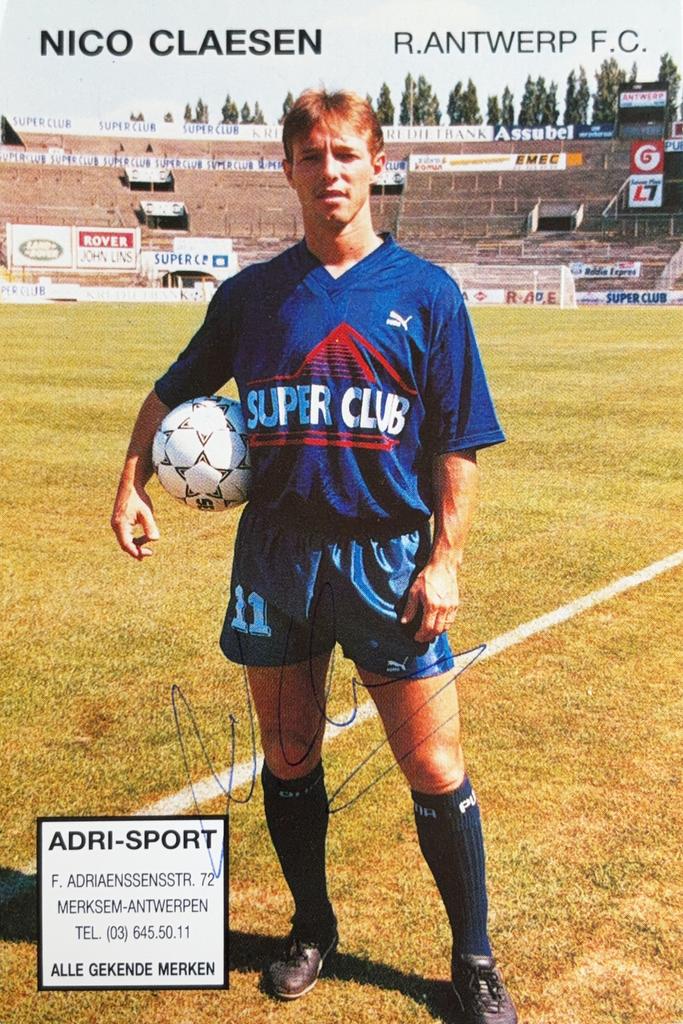 Spelerskaart Nico Claesen - Royal Antwerp FC, Verzamelen, Sportartikelen en Voetbal, Ophalen of Verzenden, Zo goed als nieuw, Feyenoord