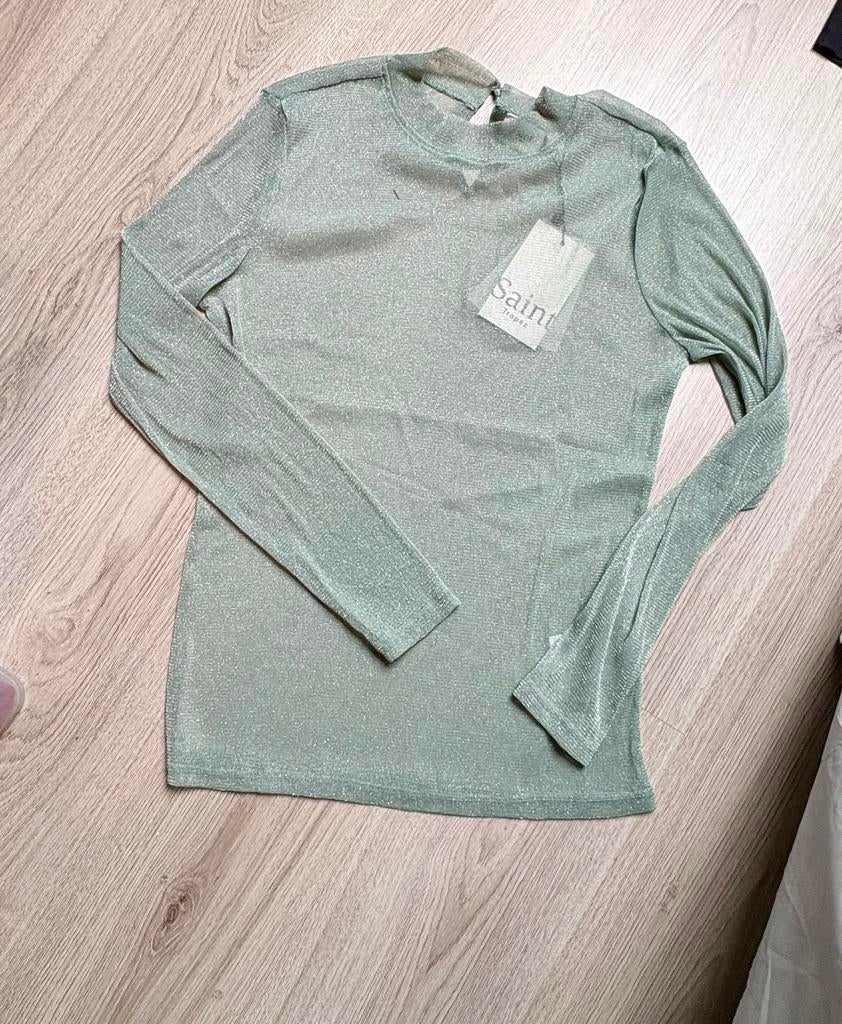 Nieuw! Saint Tropez Glitter Top – Mintgroen/Salie, Kleding | Dames, Ophalen of Verzenden, Nieuw, Maat 38/40 (M), Groen