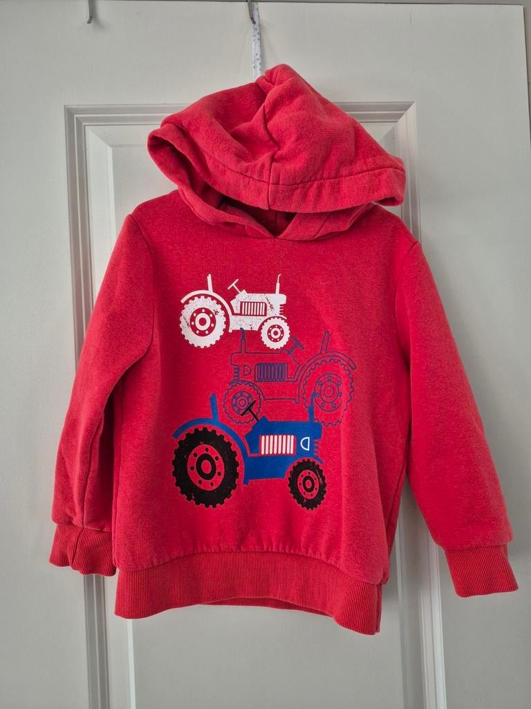 Palomino trui tractor traktor hoodie capuchon rood wit blauw, Palomino, Trui of Vest, Ophalen of Verzenden, Zo goed als nieuw