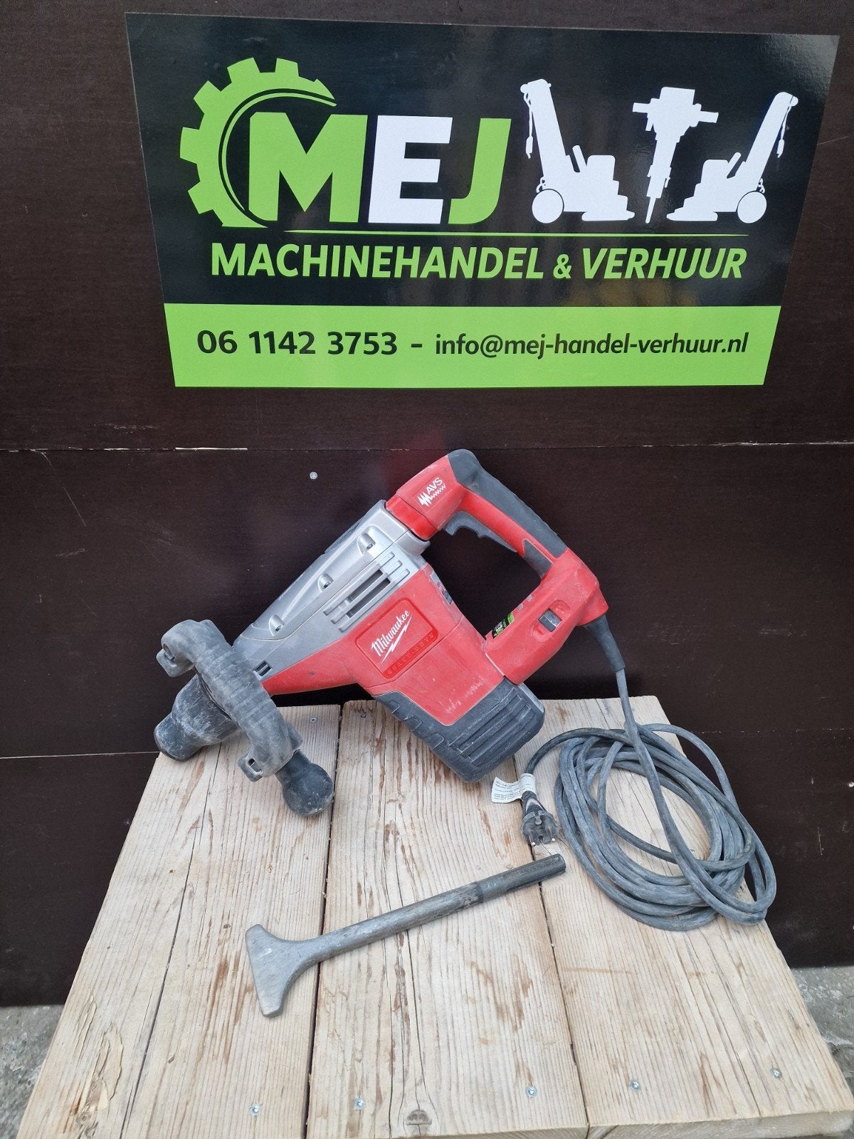 TE HUUR Milwaukee k500 breekhamer 6kg, Ophalen, Gebruikt, ., .