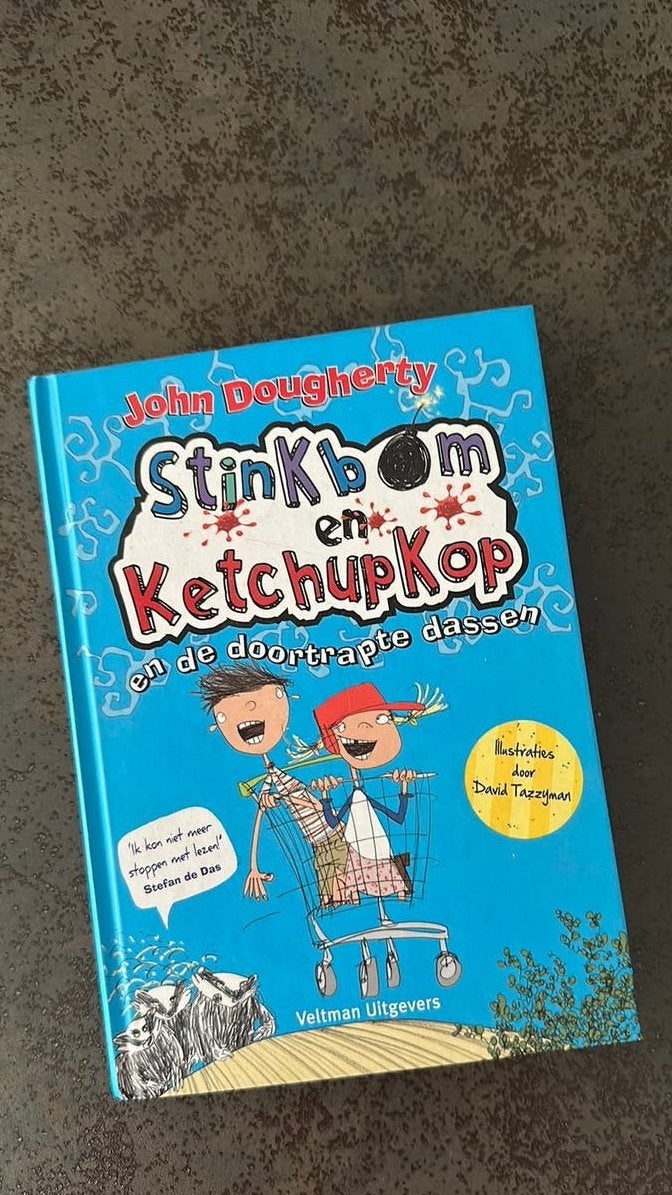 Stinkbom en Ketchupkop en de doortrapte dassen, Ophalen, Zo goed als nieuw
