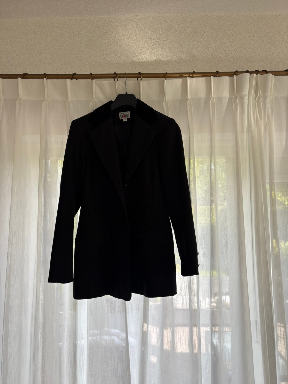 Paardrij(wedstrijd)jas. Maat 36, Ophalen, Dressuur, Zo goed als nieuw, Zwart