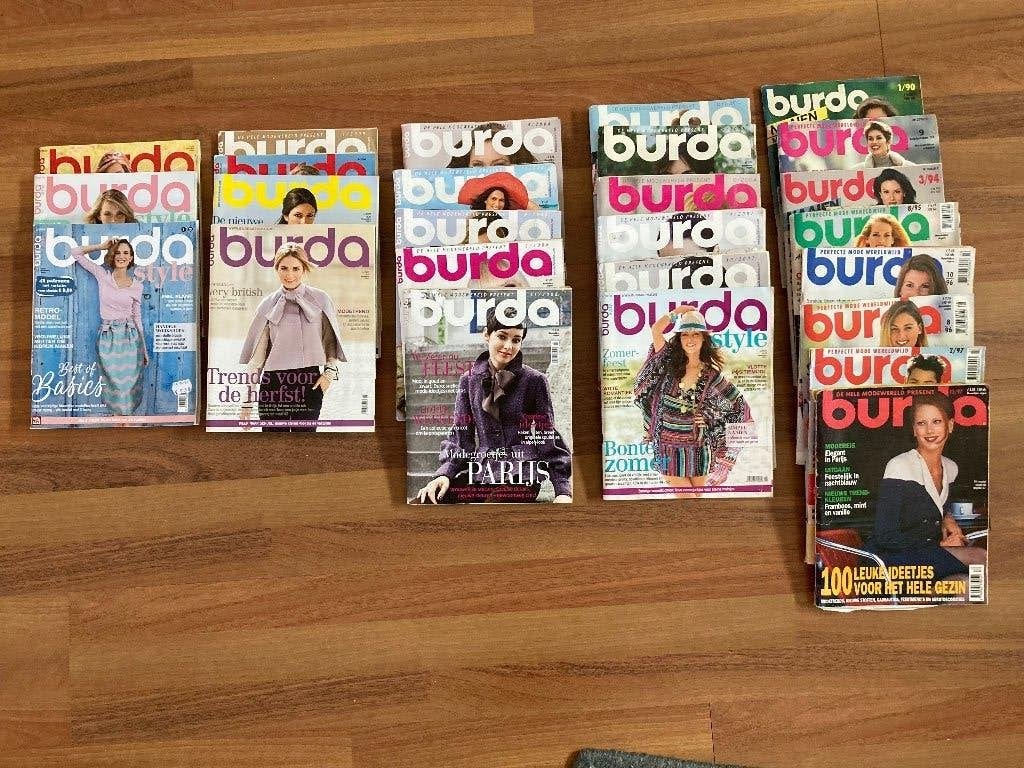 26 st. Burda naaipatronen 1990-2019, Hobby en Vrije tijd, Kledingpatronen, Ophalen of Verzenden, Zo goed als nieuw, Vrouw, Burda