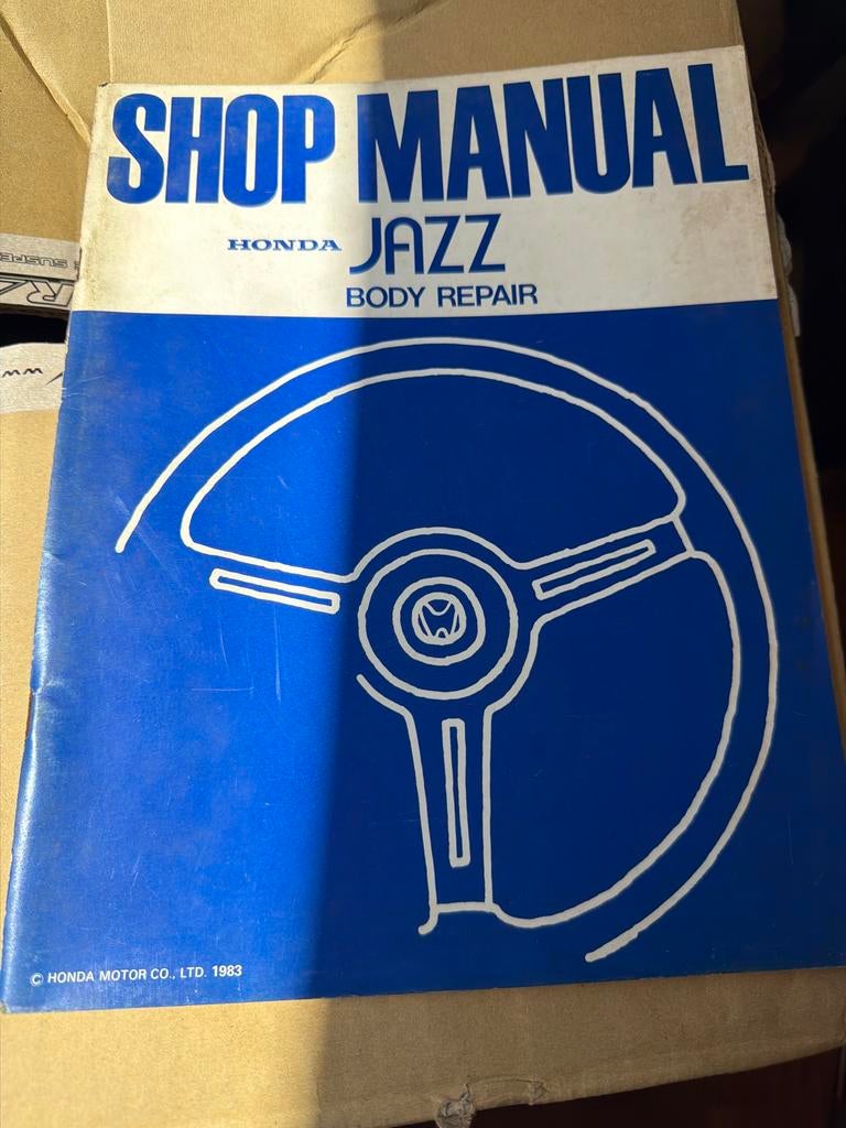 Honda Jazz Body Repair Shop Manual 1983, Ophalen of Verzenden