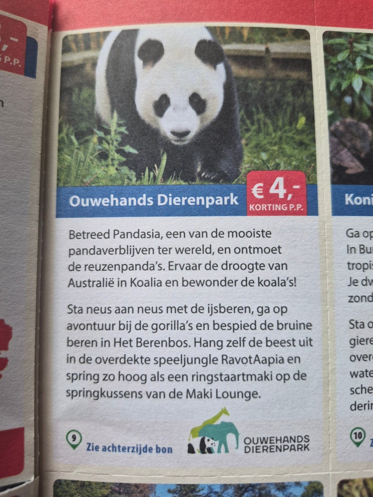 Onderhands dierenpark 4 euro korting, Drie personen of meer, Kortingskaart
