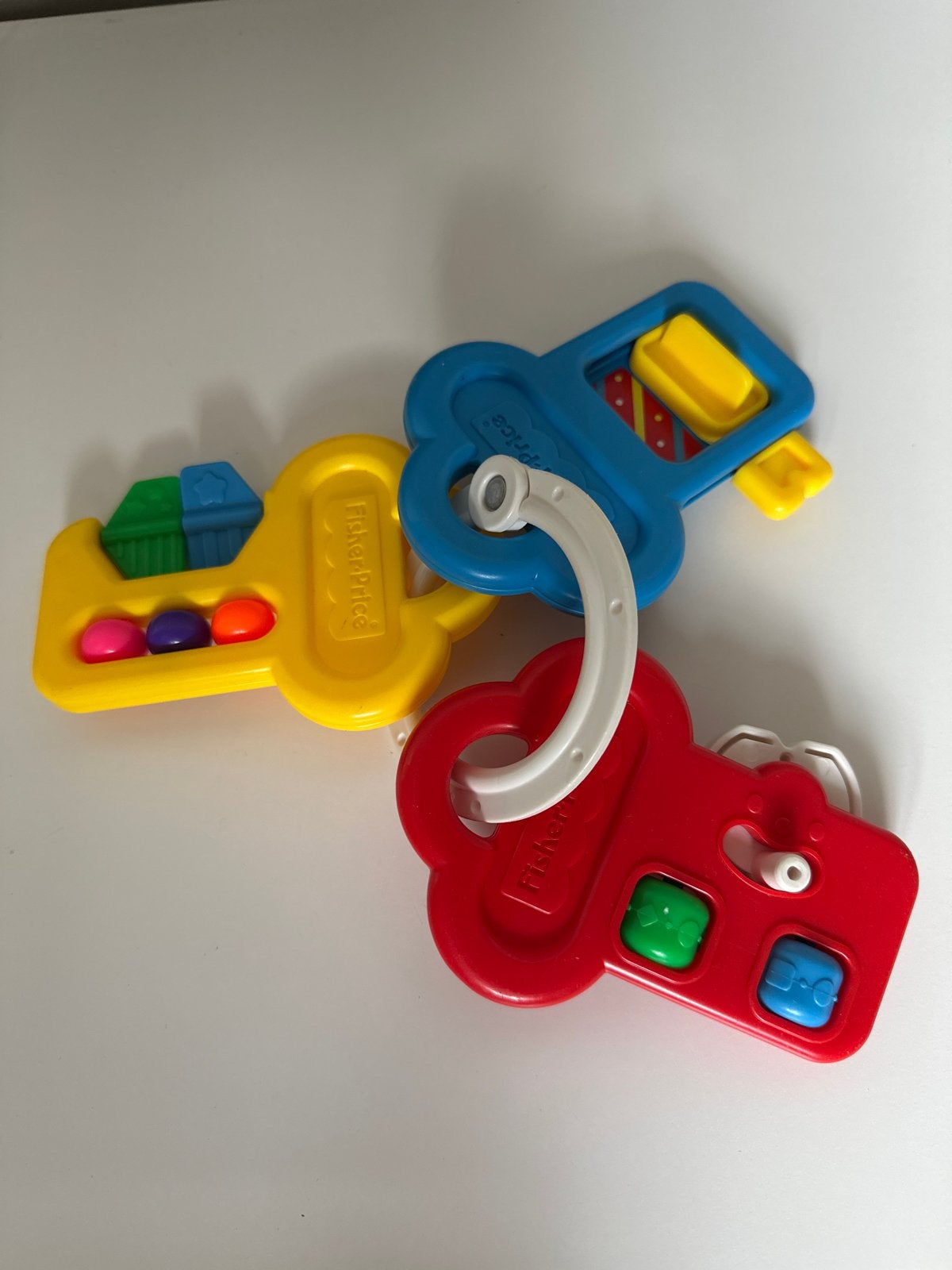 Fisher-Price sleutelbos rammelaar, Ophalen of Verzenden, Gebruikt, Rammelaar, Met geluid
