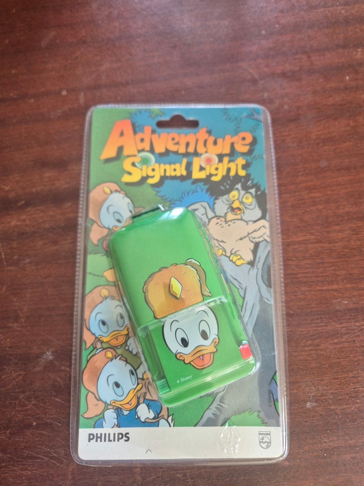 Vintage Philips Adventure Signal Light Donald Duck (1980s), Ophalen of Verzenden, Donald Duck, Nieuw, Beeldje of Figuurtje