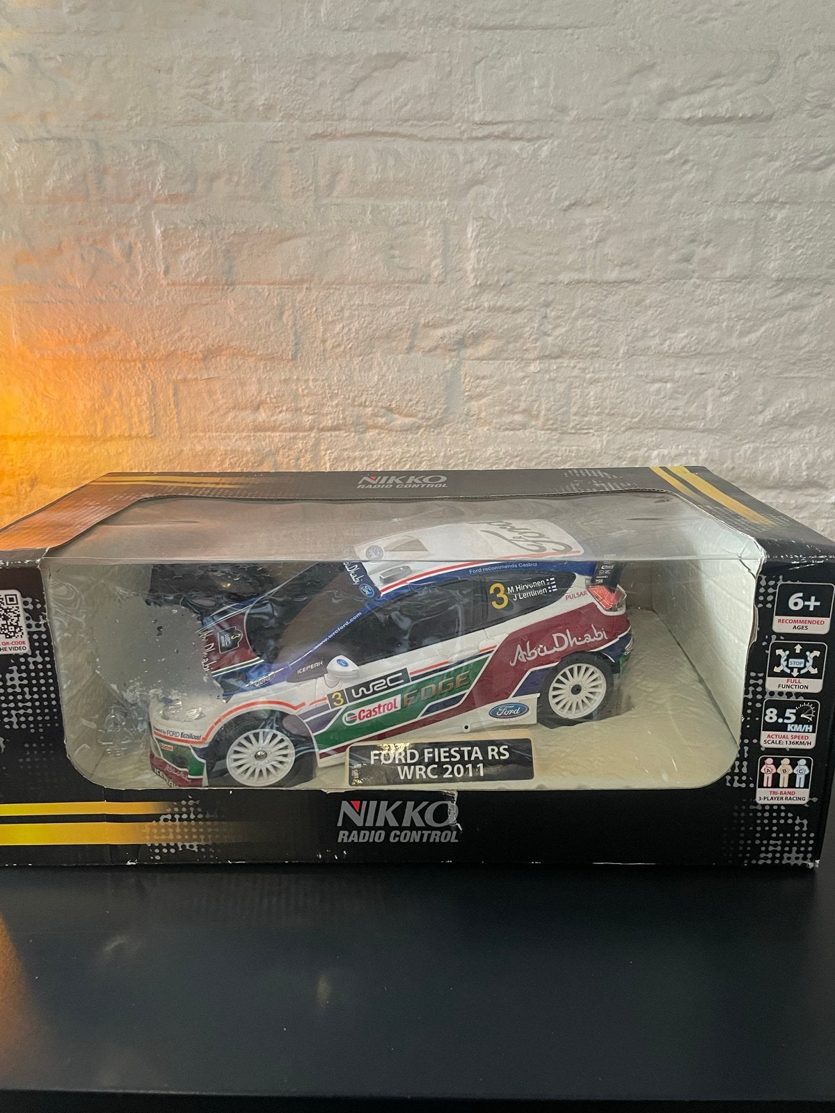 Nikko Ford Fiesta RS WRC 2011 RC Auto - Nieuw in doos, Hobby en Vrije tijd, Overige merken, Auto, 1:32 tot 1:50, Nieuw
