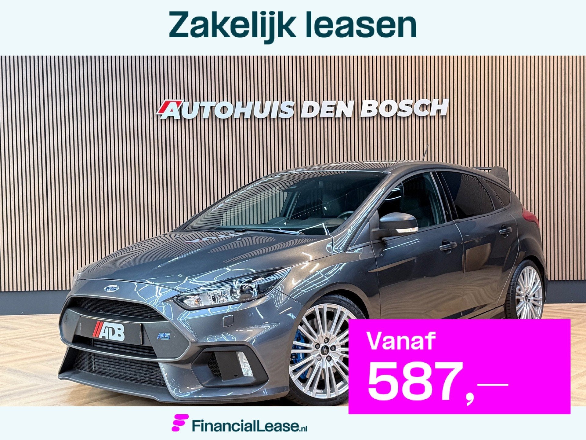 Ford Focus 2.3 RS 350PK - Sony - Camera, Gebruikt, 4 cilinders, Leder en Stof, 2261 cc