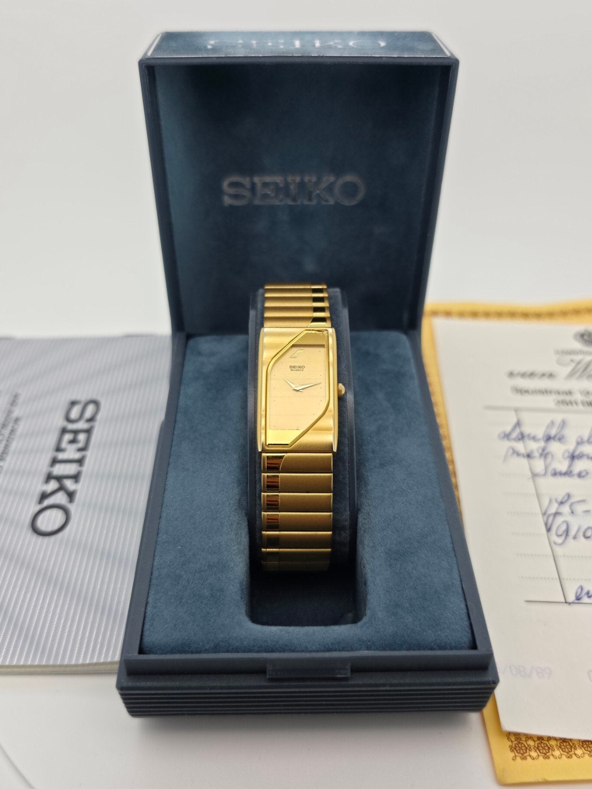 Vintage Seiko Quartz Horloge 1989 (2Y00-5C40) - Full Set, Polshorloge, Overige materialen, Ophalen of Verzenden, Zo goed als nieuw