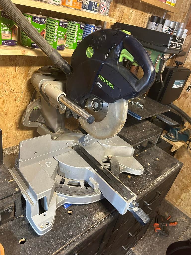 Festool Kapex KS 88 E Afkortzaag, Doe-het-zelf en Verbouw, Gereedschap | Zaagmachines, 70 mm of meer, Ophalen of Verzenden, Zo goed als nieuw