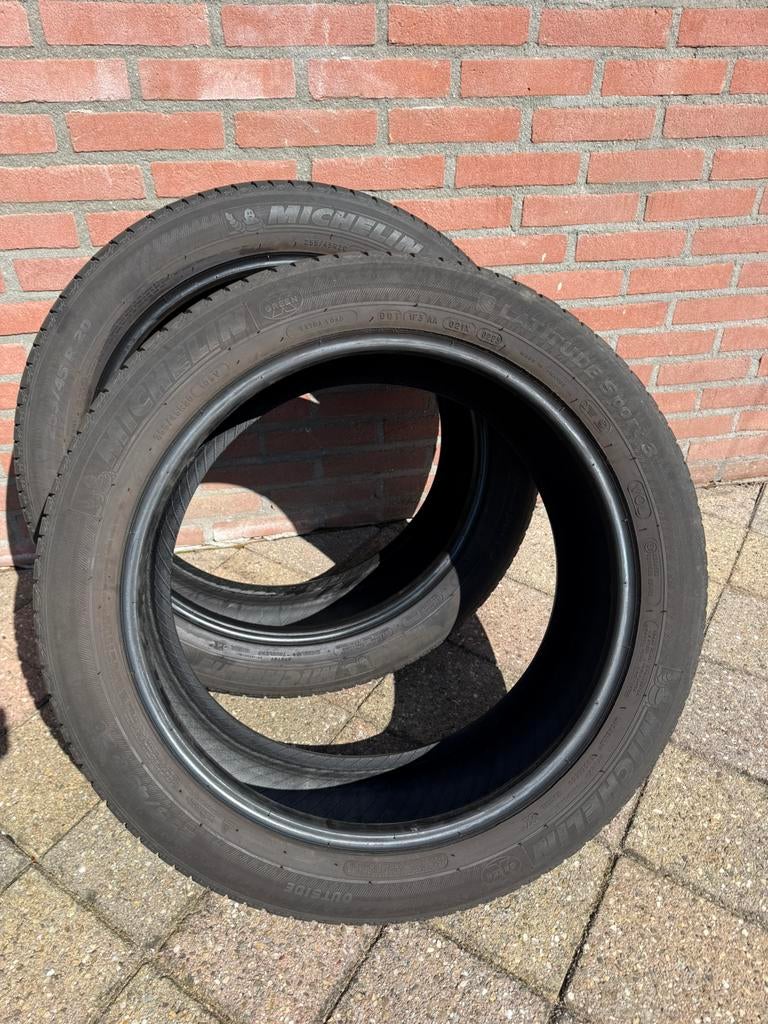 2x Michelin 255/45 R20  105V 5mm profiel zomerbanden, Ophalen, Gebruikt, 255 mm, Band(en)