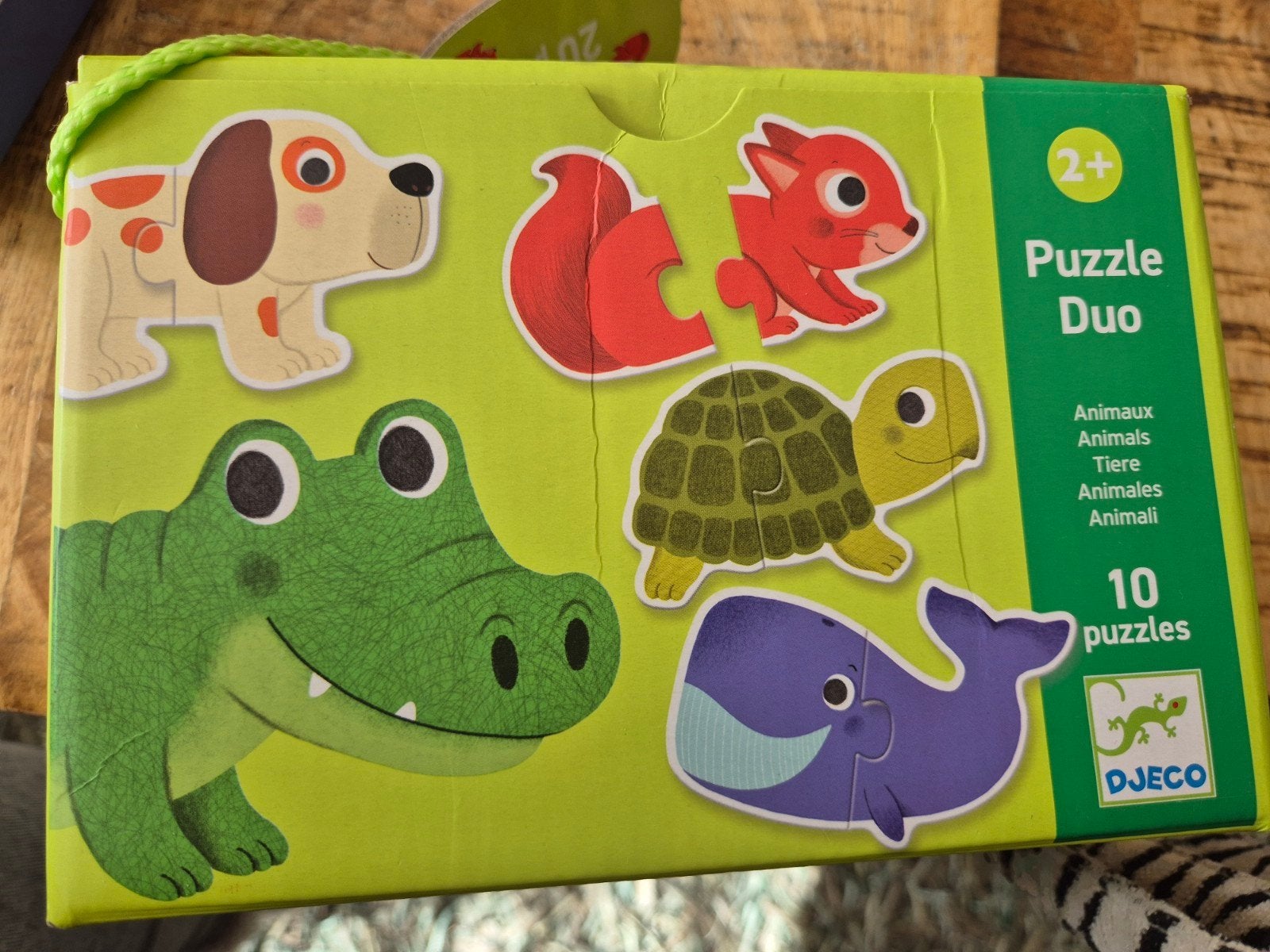 Djeco Puzzle Duo Dieren - Zo goed als nieuw, Ophalen of Verzenden, Zo goed als nieuw, 2 tot 4 jaar