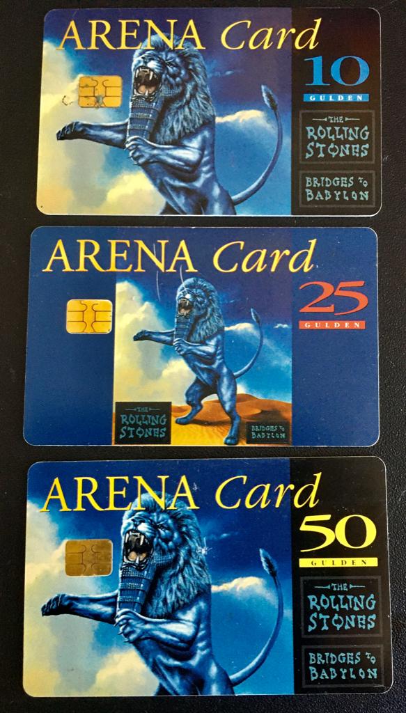 MP701 Rolling Stones  ARENA  BridgestoBabylon Cards 3set €7, Ophalen of Verzenden, Nederland